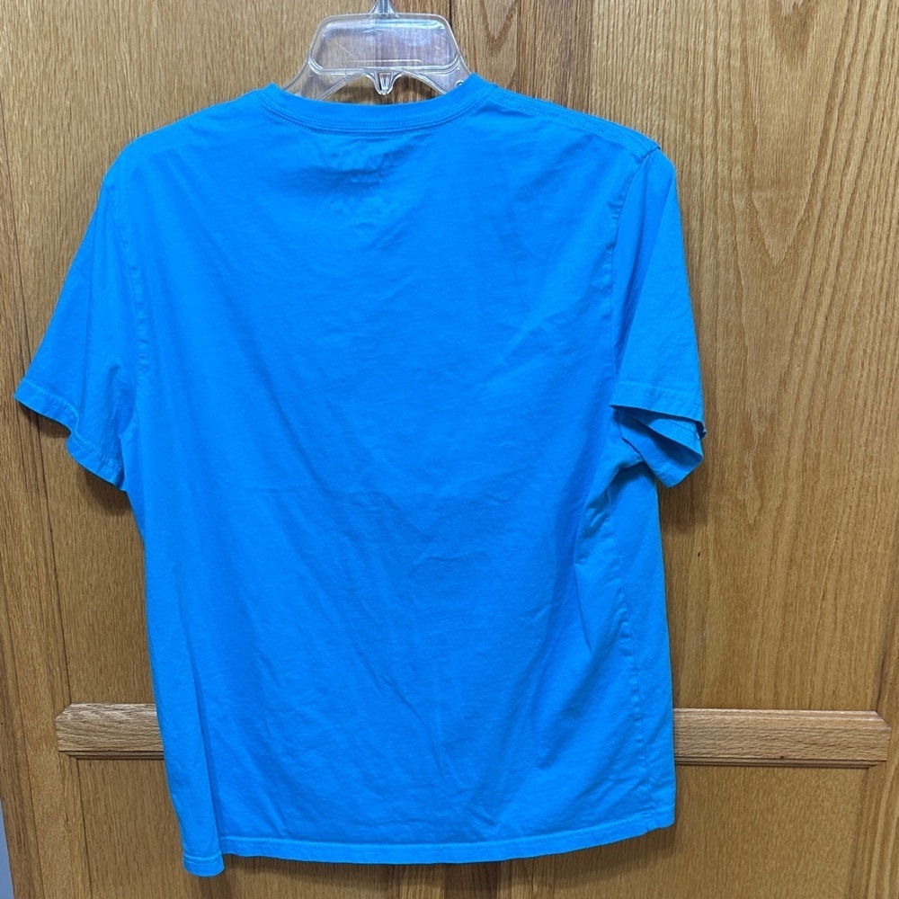 K. Nautica Men's Vibrant Blue Short Sleeve Tee - Picture 3 of 5
